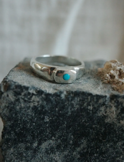 tiny turquoise ring